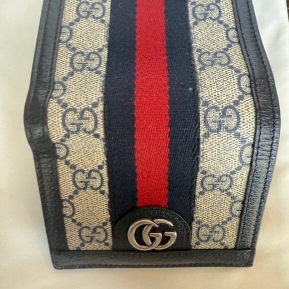 Gucci Ophidia GG Supreme Bi-Fold Wallet – Navy Leather - Picture 3 of 10